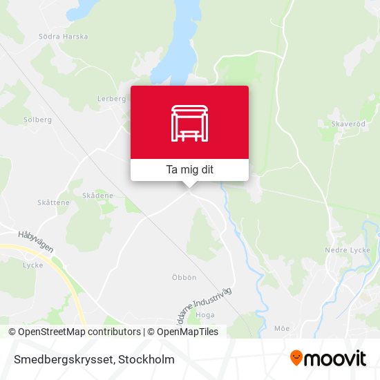 Smedbergskrysset karta