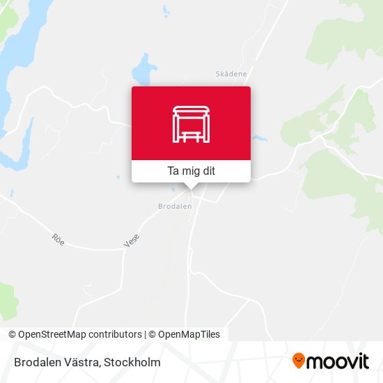 Brodalen Västra karta