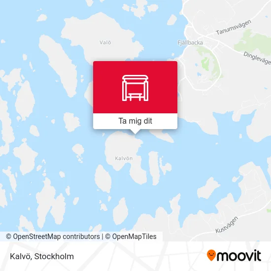 Kalvö karta