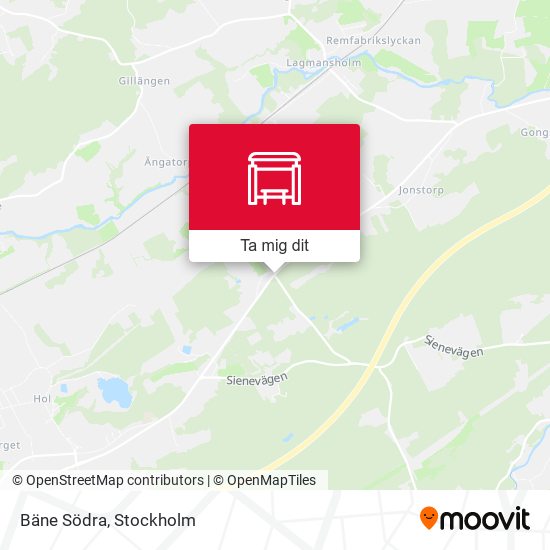 Bäne Södra karta