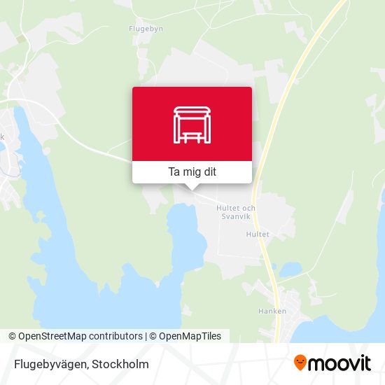 Flugebyvägen karta