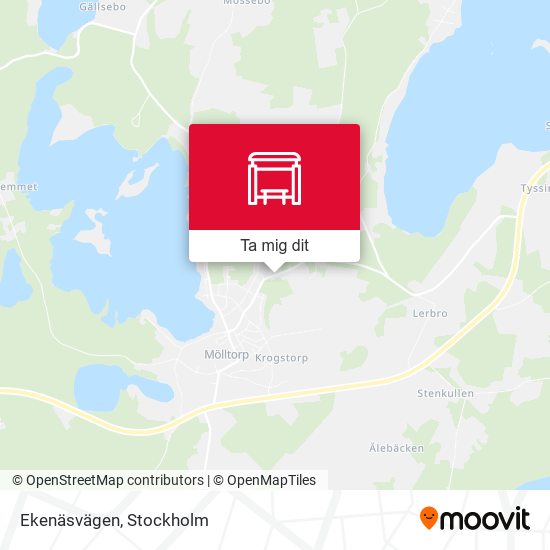 Ekenäsvägen karta