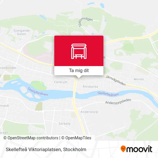 Skellefteå Viktoriaplatsen karta