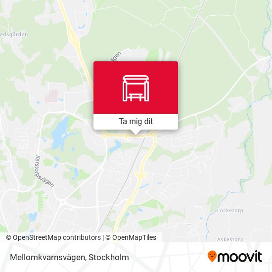 Mellomkvarnsvägen karta