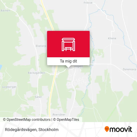 Rödegårdsvägen karta