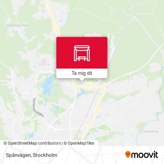 Spånvägen karta