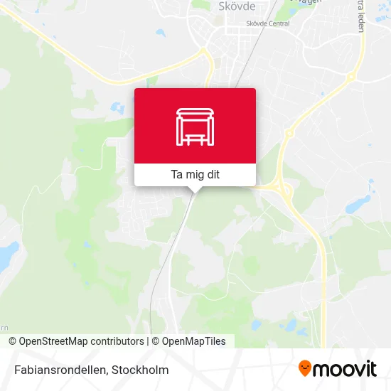 Fabiansrondellen karta