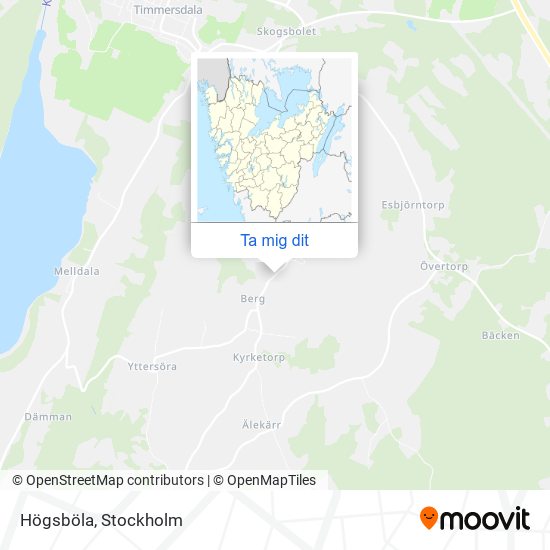 Högsböla karta