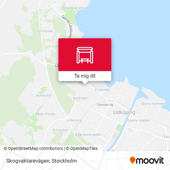 Skogvaktarevägen karta