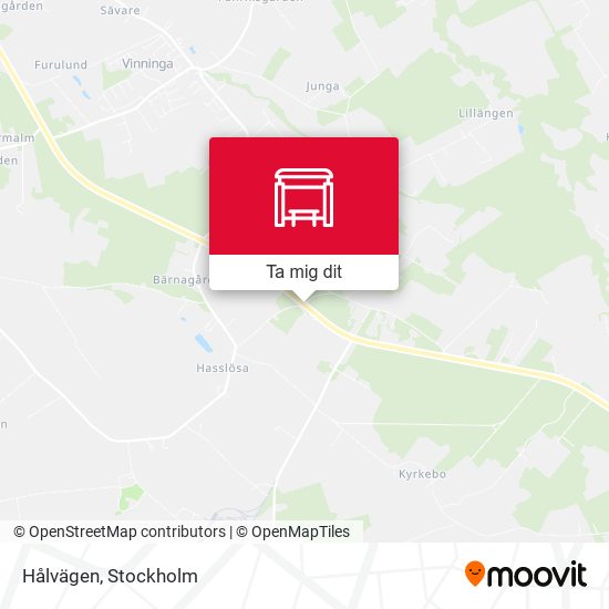 Hålvägen karta