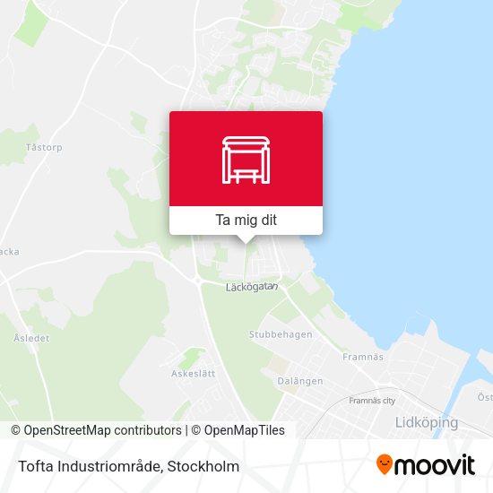 Tofta Industriområde karta