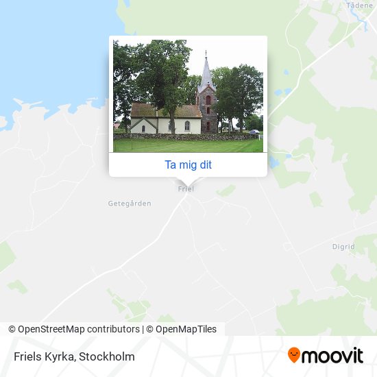 Friels Kyrka karta