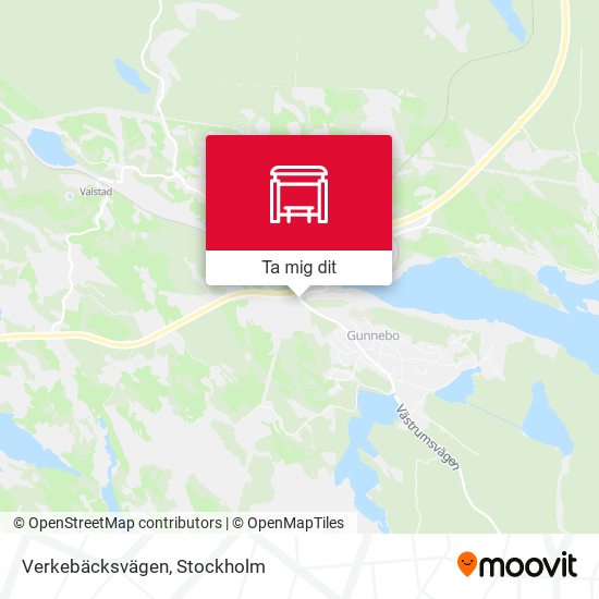 Verkebäcksvägen karta
