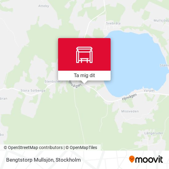 Bengtstorp Mullsjön karta