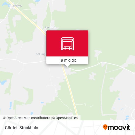 Gärdet karta