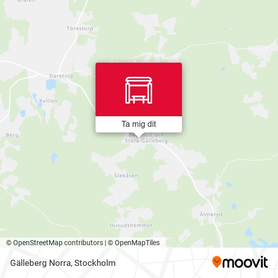Gälleberg Norra karta