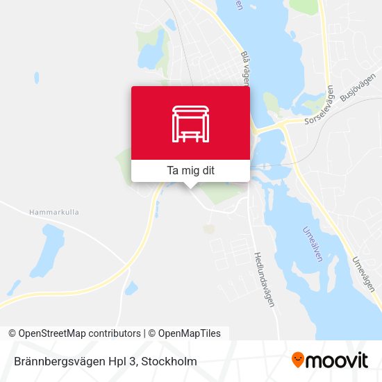 Brännbergsvägen Hpl 3 karta