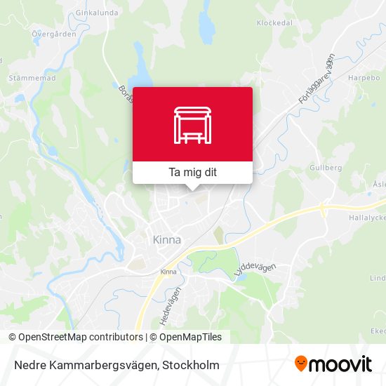 Nedre Kammarbergsvägen karta