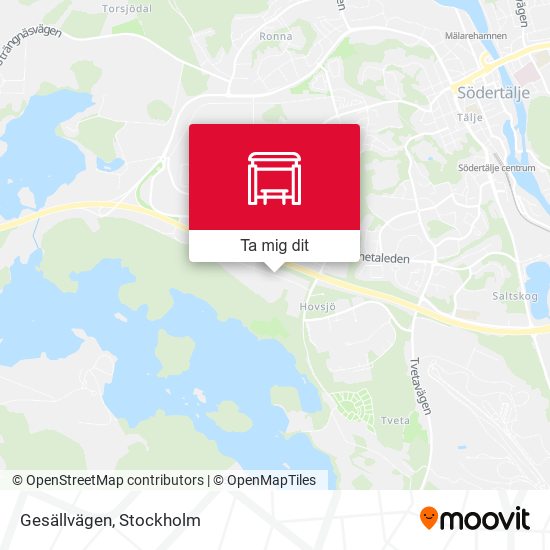 Gesällvägen karta