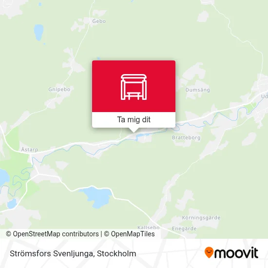 Strömsfors Svenljunga karta