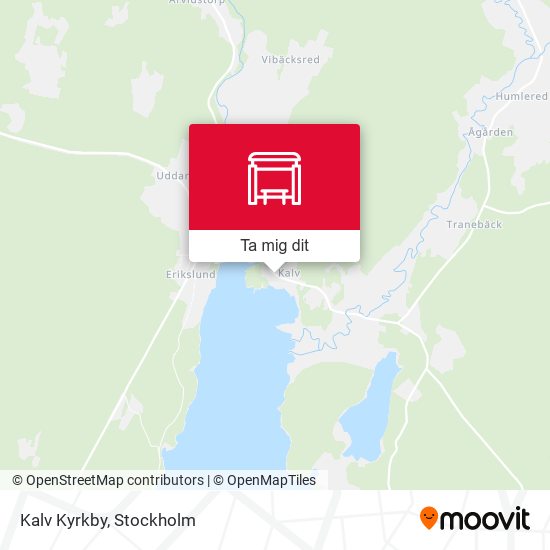 Kalv Kyrkby karta