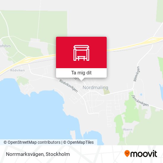 Norrmarksvägen karta