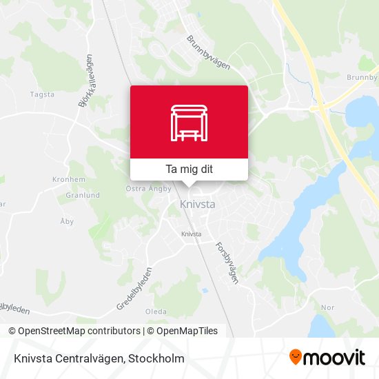 Knivsta Centralvägen karta