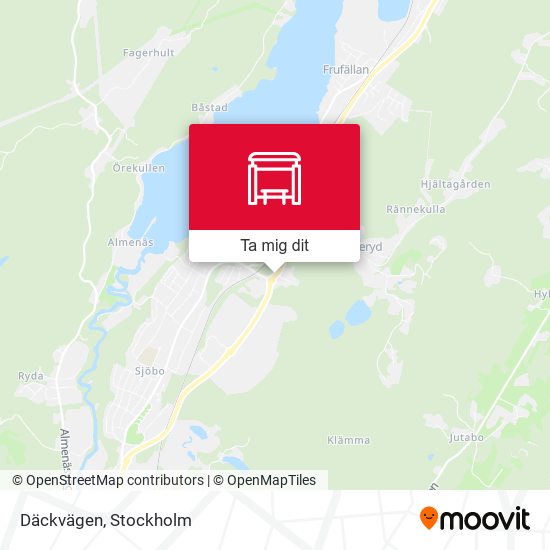 Däckvägen karta