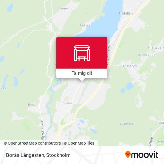 Borås Långesten karta