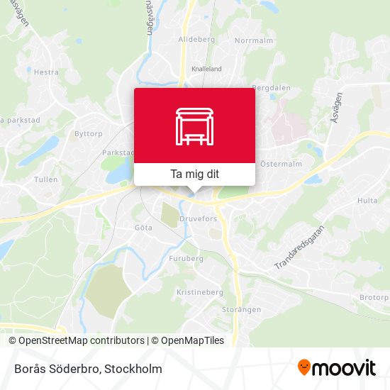 Borås Söderbro karta