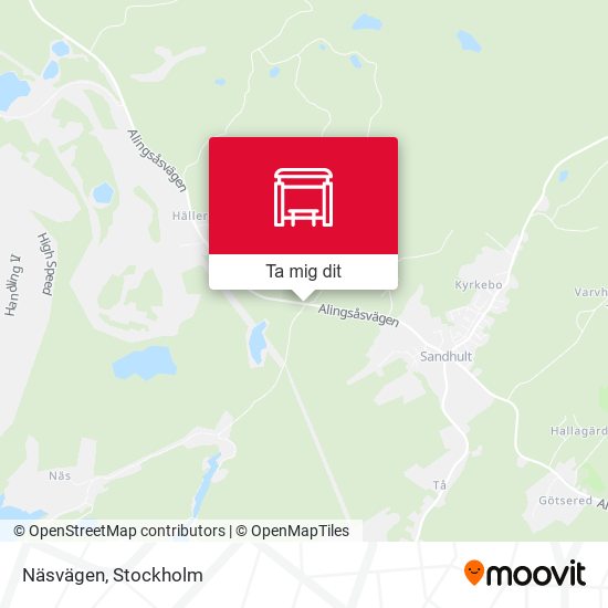 Näsvägen karta