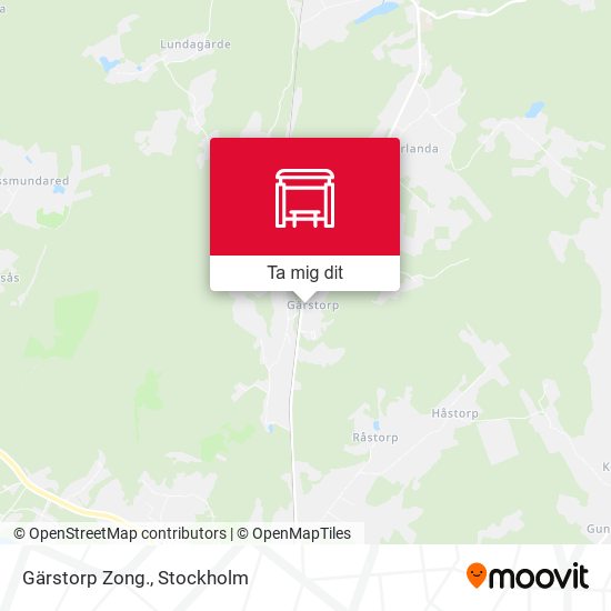 Gärstorp Zong. karta