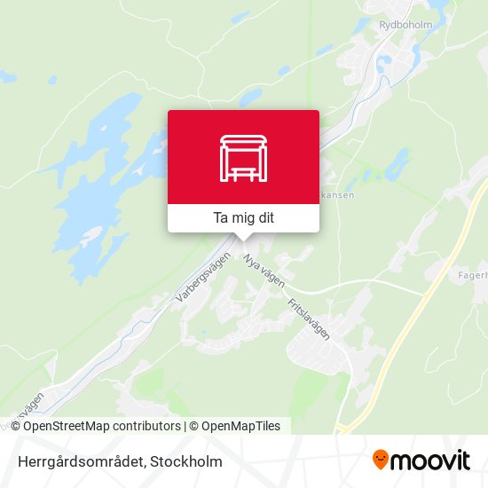 Herrgårdsområdet karta