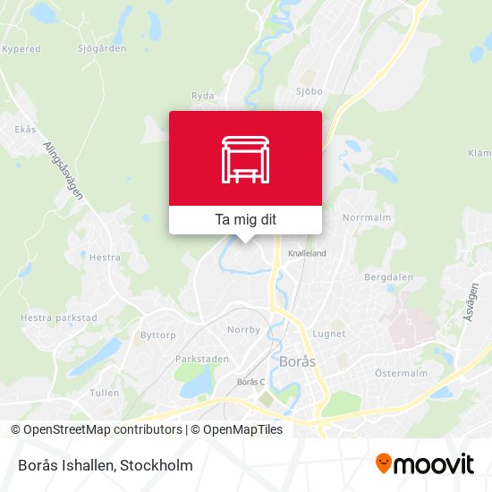 Borås Ishallen karta