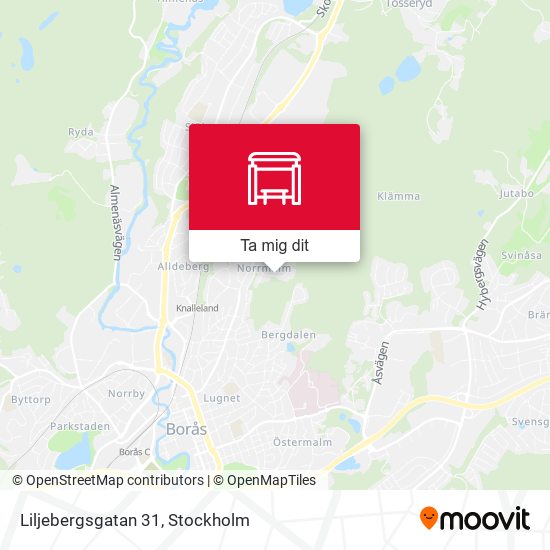 Liljebergsgatan 31 karta