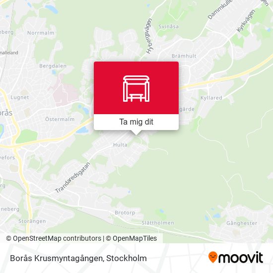 Borås Krusmyntagången karta