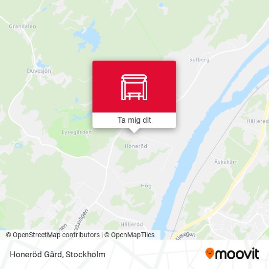 Honeröd Gård karta