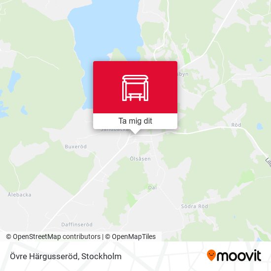 Övre Härgusseröd karta