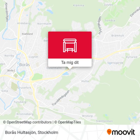 Borås Hultasjön karta