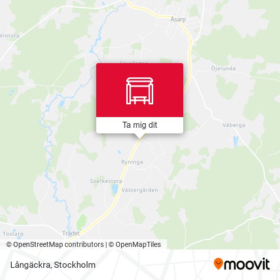 Långäckra karta