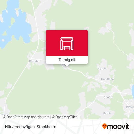 Härveredsvägen karta