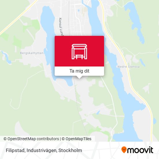 Filipstad, Industrivägen karta