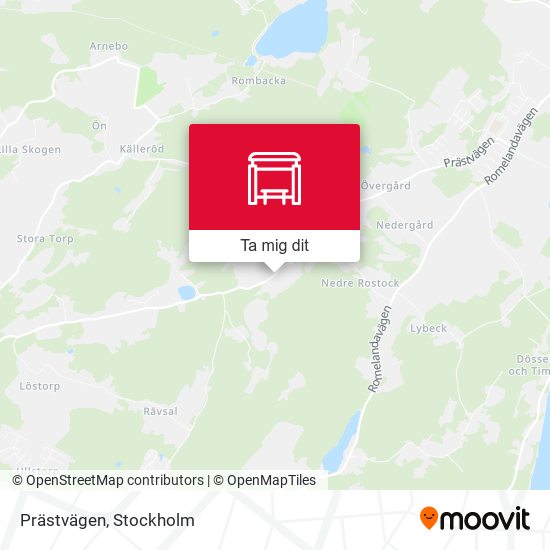 Prästvägen karta