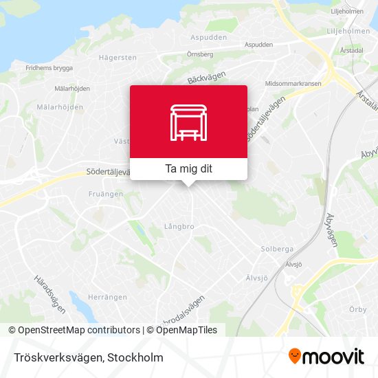 Tröskverksvägen karta