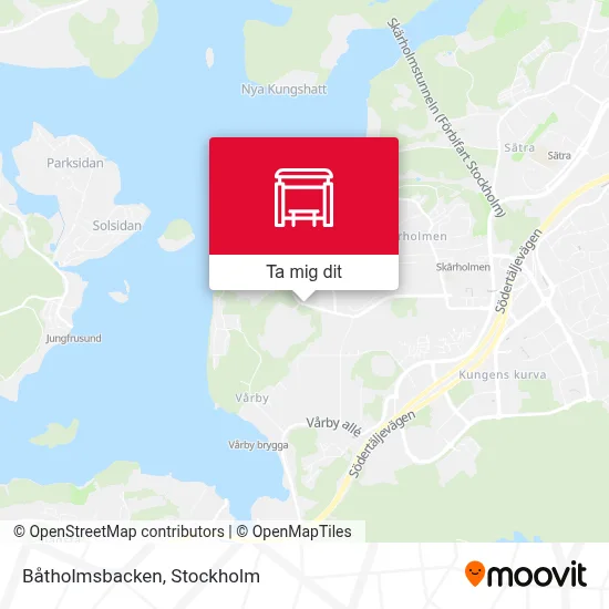 Båtholmsbacken karta