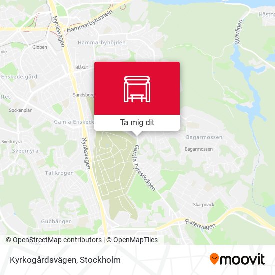 Kyrkogårdsvägen karta