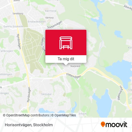 Horisontvägen karta