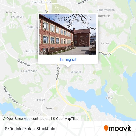 Sköndalsskolan karta