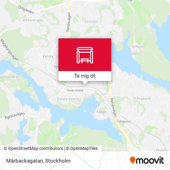 Mårbackagatan karta