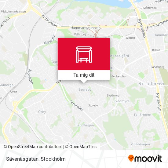 Sävenäsgatan karta